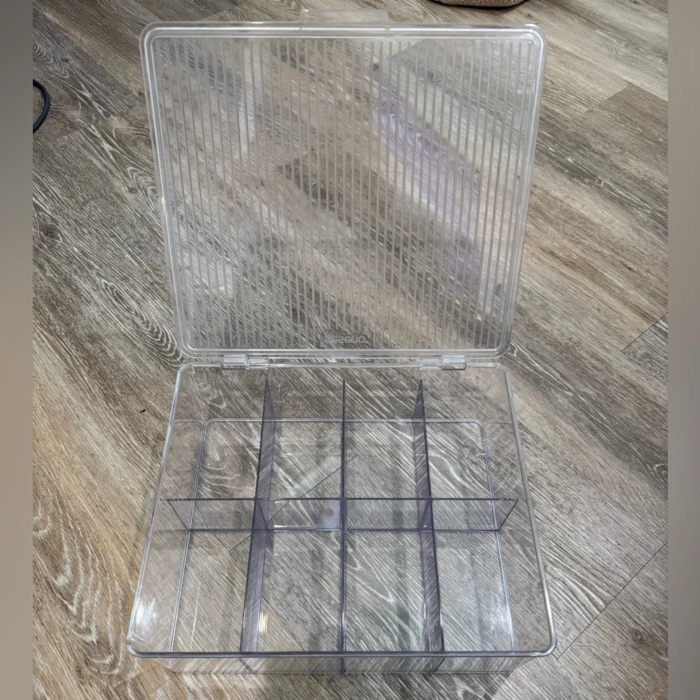 Clear Acrylic Extra Large Tea Bag Organizer Storage Box.